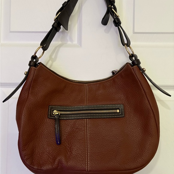 EUC Dooney & Bourke Brown Safari Pebbled Grain Leather Medium Shoulder
Bag - Picture 9 of 13